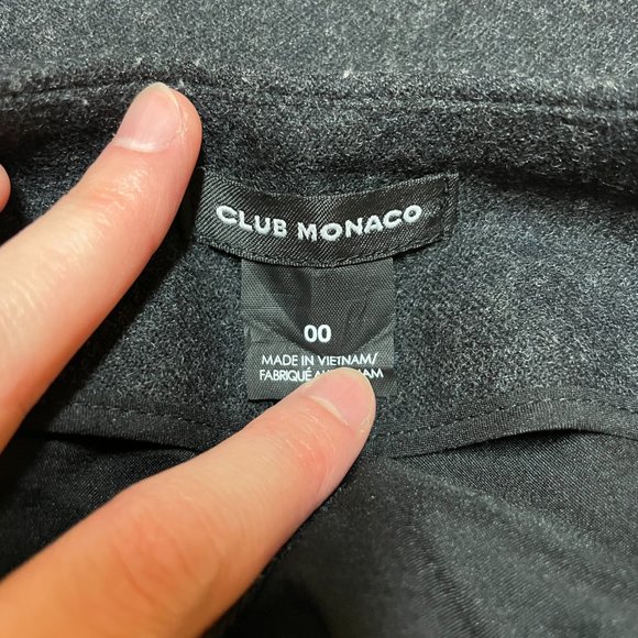 Club Monaco Helene Wool Pant, 00 - Picture 3 of 4